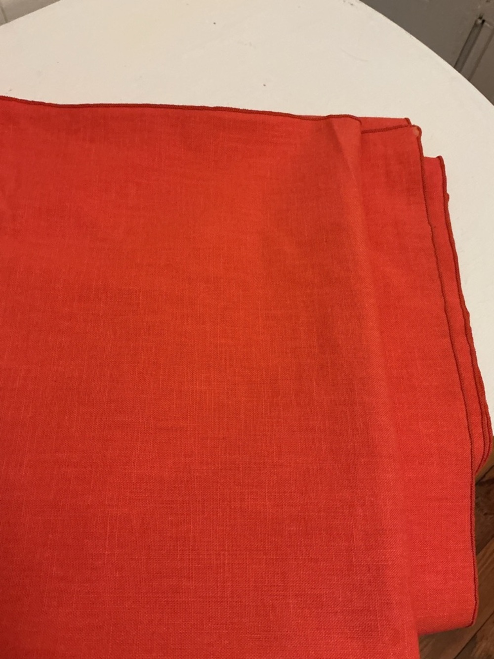 🍊 Vintage Linen Rectangular Tablecloth - Picture 5 of 16